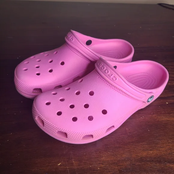 Crocs Kids Pink Clogs - Picture 1 of 4